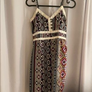 NWOT GORGEOUS EARTHBOUND PRINTED DRESS